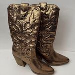 Michael Shannon Michael By  Faith Bronze Metallic Western Boots Photo 5