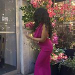 Murci Deep Cowl Neck Maxi Dress Purple Size 6 Photo 2