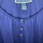 Karen Scott  Women's Navy Blouse with Button Detail Photo 1