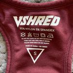 VSHRED Maroon Racerback Sports Bra Gym Activewear Size Small EUC #1182 Red Photo 3