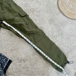 LCKR Women’s Mayday Utility Cargo Pants Nylon Pull On High Rise in Green Army S Photo 14