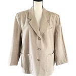 L.L.Bean 100% Linen Blazer Jacket. size Large Photo 0