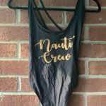 High Leg Nauti Crew One Piece Bathingsuit Black Size M Photo 0