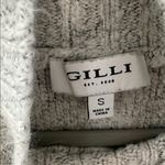 Gilli Soft Cream Mock Neck Chunky Knit Sweater White Photo 2
