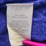 Talbots Royal Blue Crewneck Cableknit Sweater Photo 7