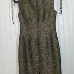 Michael Kors  Women’s Black & Gold Shimmer Scoop Neck Sleeveless Dress Size 4 Photo 1