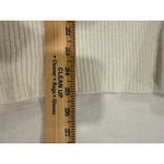 Anthropologie By  Long Sleeve Ribbed Hooded Sweater Cream Women's Size Small Photo 9