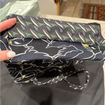 Tory Burch Swan Ribbon Abstract Geometric Print
Pattern Cotton Canvas Tote Purse Photo 8