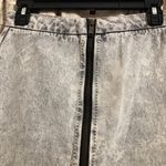 One Teaspoon One X Acid Wash Exposed Zipper Denim Skirt Photo 1