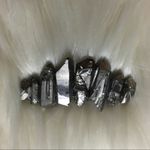 PEWTER Quartz Crystal Boho Hair Barette Clip Silver Photo 4