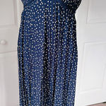 HD in Paris Anthropologie  Tallulah Wide-Leg Jumpsuit in Blue Motif Photo 0