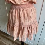 Anna Cate Women's Light Coral Smocked Ruffle Mini Dress Size M Casual Spring Pink Photo 1