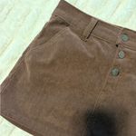 SheIn Chocolate Corduroy Skirt Photo 3