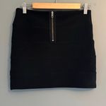 PINK - Victoria's Secret Pink by Victoria’s Secret black ribbed panel mini bodycon skirt Photo 2