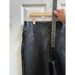 Soft Surroundings  Black Ponte Twilight Floral Legging Pant Size Tall Large Photo 6