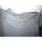 Womens New Ralph Lauren $398 NWT Gray Leather Suede Lace Tank Top Cami Nice 12 Photo 3