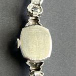 10k White‎ Gold Filled Vintage Antique Gruen Verithin dainty watch one size Silver Photo 5