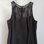 White House | Black Market WHBM Black Crochet Lace Sheath Dress sz 14 Sleeveless Knee Length Formal Luxury Photo 1