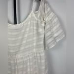 1. State State White Cold Shoulder Ruffled Cloud Bell Sleeve‎ Blouse Photo 6