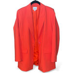 Nine West Relaxed Bright Orange Longline Blazer Photo 3