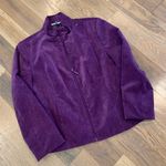 Dress Barn  Womens Purple Zip Front Jacket Size S Photo 3