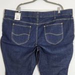 Lee  Mid-Rise Dark Wash Capri Jeans NWT Size 28w Petite Skinny Capri Jeans Photo 4