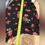 Dress Forum Los Angles Women's Black & Floral Split Leg Sheer Jumpsuit Photo 6