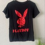 Playboy   Tee in Black with Red Logo Photo 0