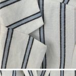 A New Day White Linen Pinstripe Blazer Photo 10