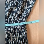 Ba&sh Lisi Pleated Printed Crepe Maxi Dress Floral Long Sleeves Size Medium 1977 Photo 9