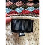 Handmade Crochet Cardigan Women Open Front Size S/M Chunky Acrylic Cottagecore Bohemian Photo 2