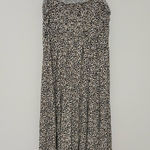 Maurice's Maurice’s 24/7 Animal Ruffle Strap Midi Dress black tan size‎ large Photo 0