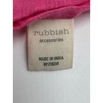 Rubbish Scarf Cotton Pink Fringe 18X72 Photo 2