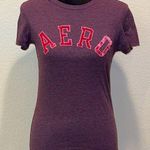 Aeropostale Purple & Pink Velvet AERO Shirt Photo 0