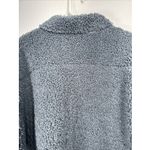 Good American Sherpa Oversized Jacket '90s Sherpa Trucker Women’s Size 5/6 2XL Blue Photo 8