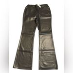 J.Crew  women’s High-rise bootcut pant in faux leather black Size 30 NWT Photo 3