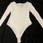 White Long Sleeve Bodysuit Photo 3