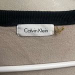 Calvin Klein Vtg Striped Knit Sweater Dress XL Black Beige Photo 8