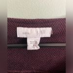 J.Jill  Ponte Maroon and Black Herringbone Shift Dress Side Pockets Medium Tall Photo 1