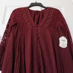 Altar'd State Altar’d state | burgundy swing dress Photo 4