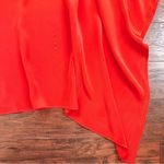 Jay Godfrey  • Paradis One Shoulder Dress orange red 100% silk cocktail mini Photo 5