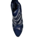 Sam Edelman Vanna Black Suede Leather Strap Buckle Heel Booties Size 6.5 Event Photo 2