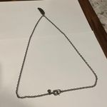 J.Crew Signed  Brass Tone Chain Necklace Feather Pendant With Rhinestone Photo 10