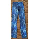 Lululemon Like New Wunder Train High-Rise Tight 25" Foil Flux Blue Leggings 2 Photo 5