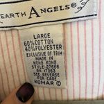 Earth Angels Vintage Floral Embroidered Cottagecore Henley Top L Soft Knit Photo 3