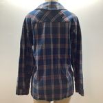 Caffe Marrakesh Club & Resort Size Medium Plaid Shacket w/ Sequin Pocket. New Blue Photo 3