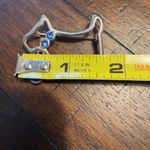 LIA SIGNED SILVER TONE BROOCH PIN RHINESTONE BLUE SCOTTIE DOG‎ DOGGY LOVER Photo 3