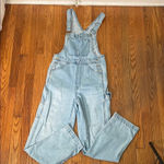 Madewell NWOT Denim Oversized Carpenter Overalls Colliar Wash size XS Photo 3