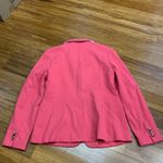 Talbots Aberdeen Blazer Coral Pink Button Front Womens Size 8 Career Fitted Work Photo 4