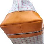 Coach  - Plaid Tote Bag with Tan Accents & Hangtag Photo 4